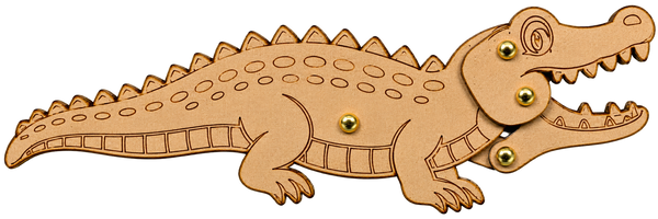 Crocodile Cardboard Construction (includes split pins)