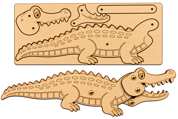 Crocodile Cardboard Construction (includes split pins)