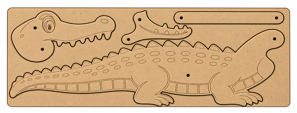 Crocodile Cardboard Construction (includes split pins)