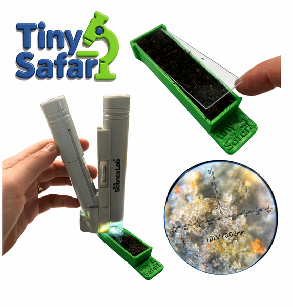 Tiny Safari soil viewer for pocket microscopes