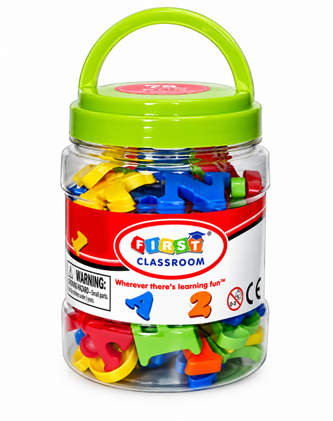 Magnetic plastic fridge alphabet letters and numbers
