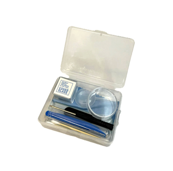 Microscopy Course Accessory Kit with glass slides and cover slips - Accessories