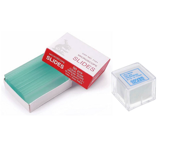 Microscope slides and cover slips