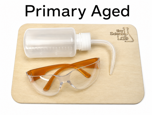 Bundle includes Table Protector, Wash Bottle and Safety Glasses