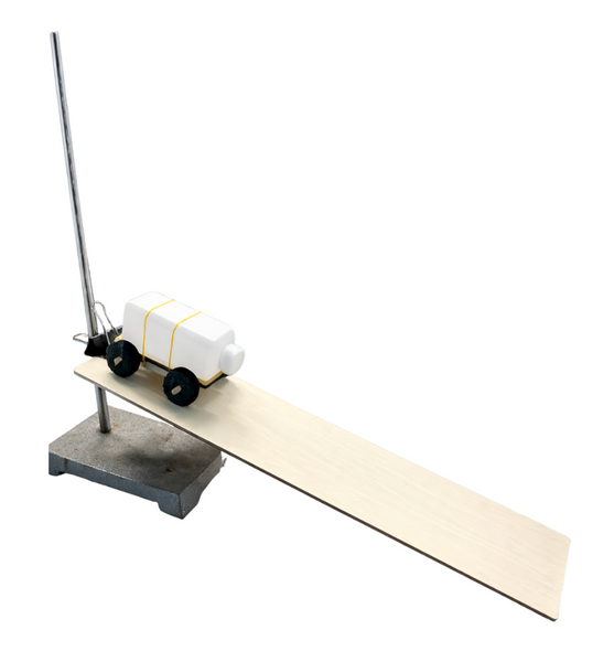 Physics cart  - Dynamics Trolley - with 1.5m retractable tape, bottle and accessories