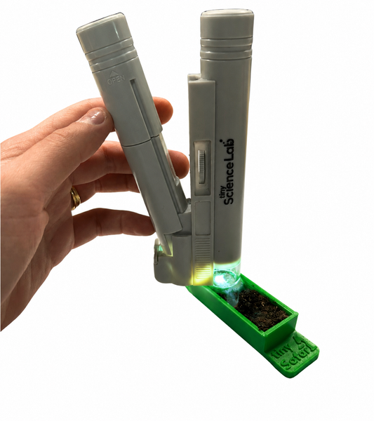 Tiny Safari soil viewer for pocket microscopes