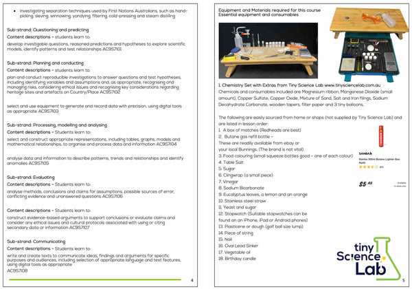 Workbook - Year 7 High School Practical Chemistry Course - PDF Document