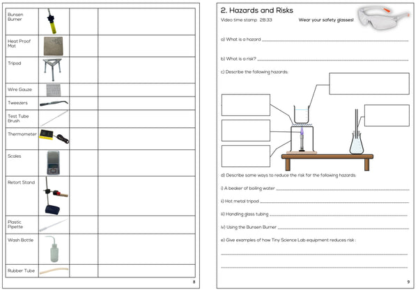 Year 7 High School Chemistry Course Workbook - Digital Download Document