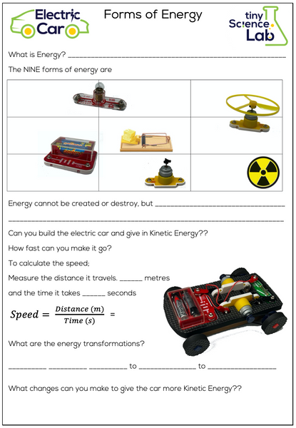 Electric Car Set - Includes Solar Panel - STEM