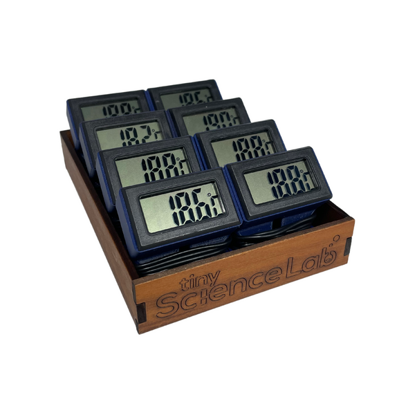 Class Set Digital Thermometers - Includes Storage Tray
